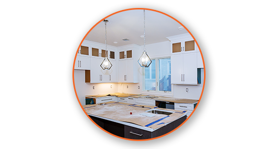 kitchen being worked on