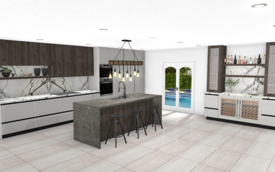Lets Entertain kitchen layout
