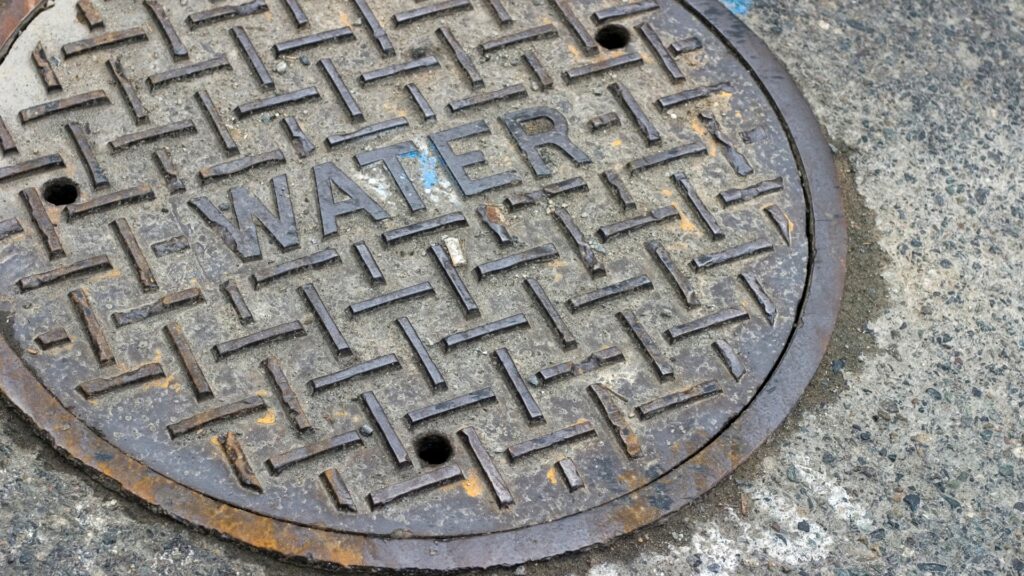 cast-iron manhole cover