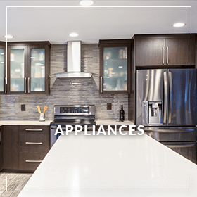 Appliances in kitchen