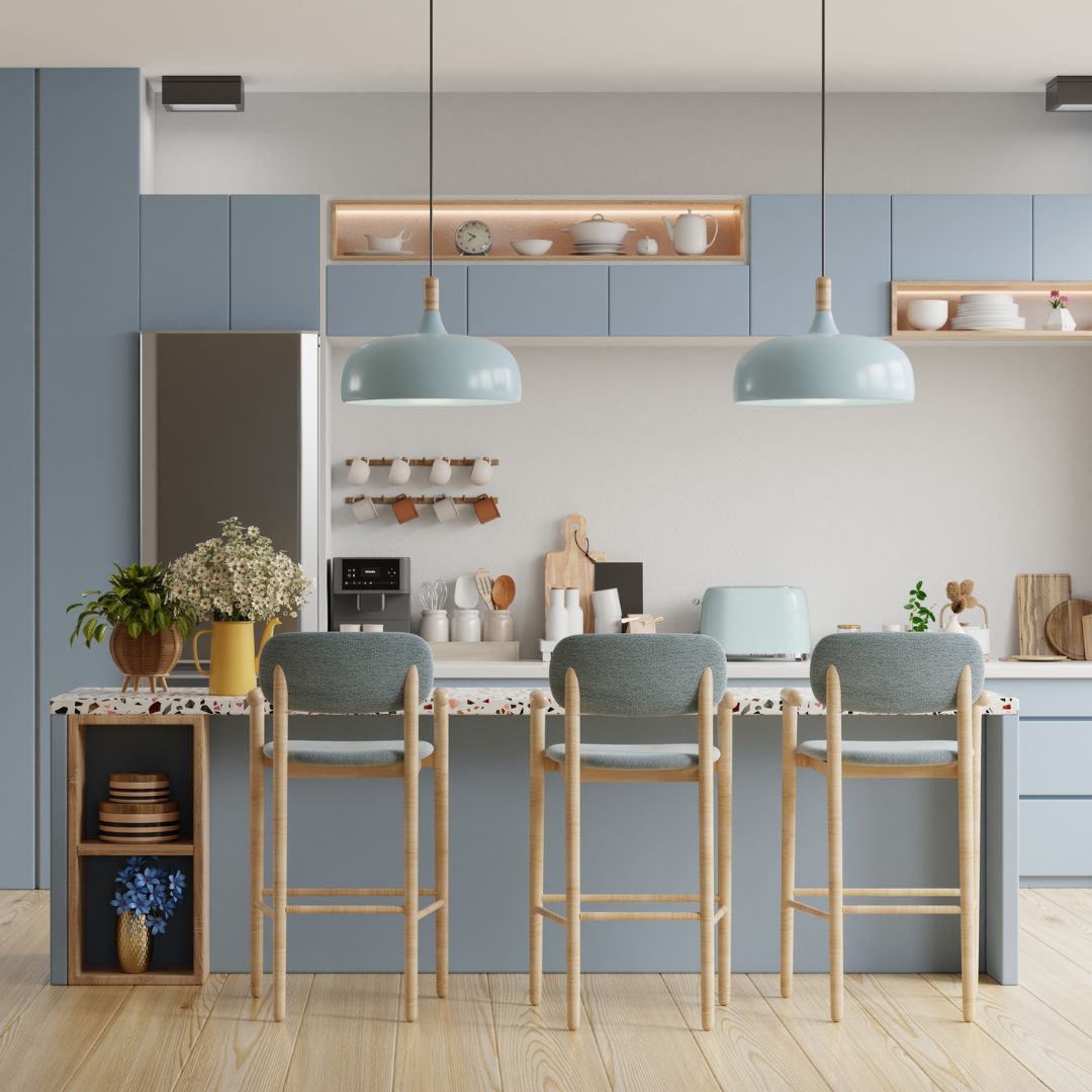 a modern cozy kitchen
