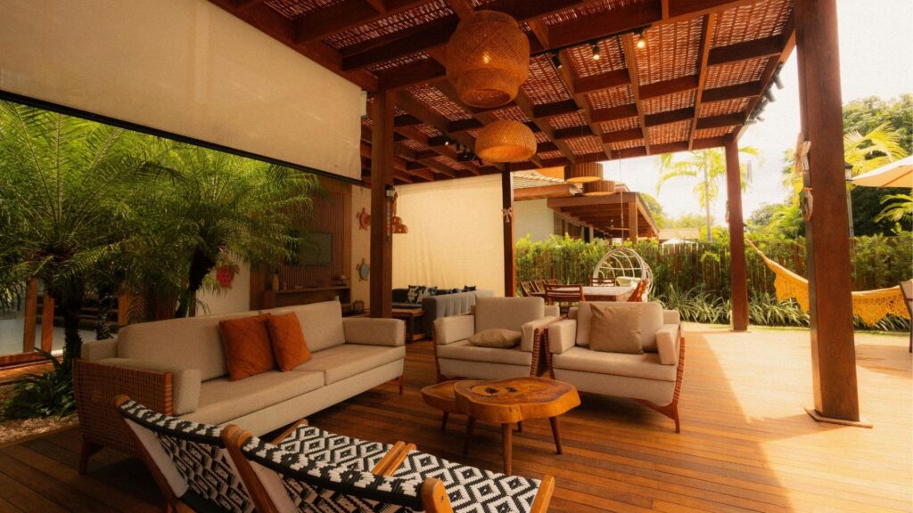 a comfy patio